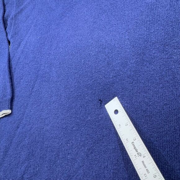 Vintage Abercrombie & Fitch Sweater Men Large Blue  Lambswool Country Crew 90s - Picture 7 of 13